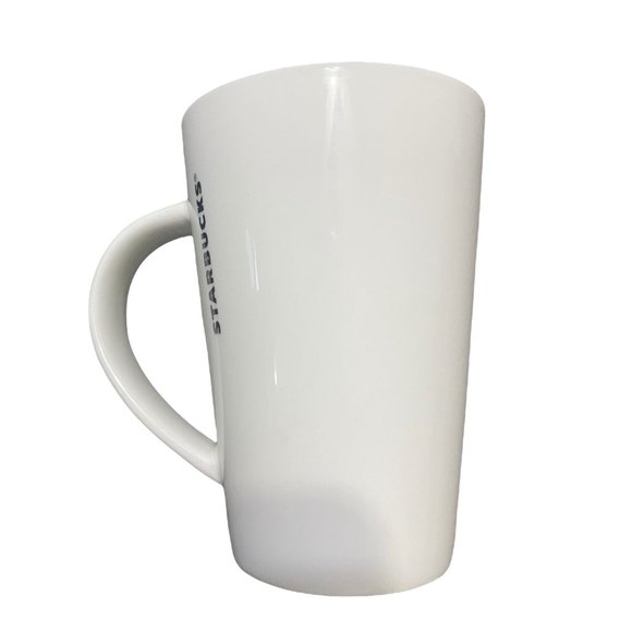 Starbucks Coffee Mug Classic Tall White Cup 12 oz Green Mermaid Logo 2015 - Picture 2 of 8